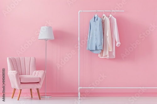 Wallpaper Mural Chair and clothes rack close up Torontodigital.ca