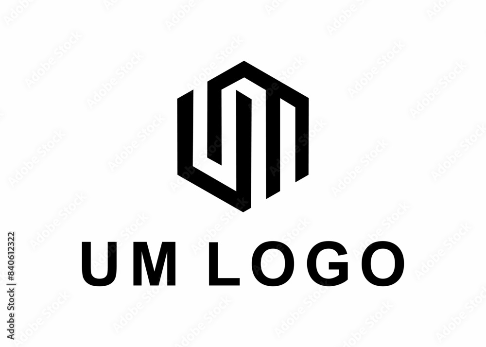 letter um logo, design, Vector, illustration, creative icon, template letter um logo, design, Vector, illustration, creative icon, template