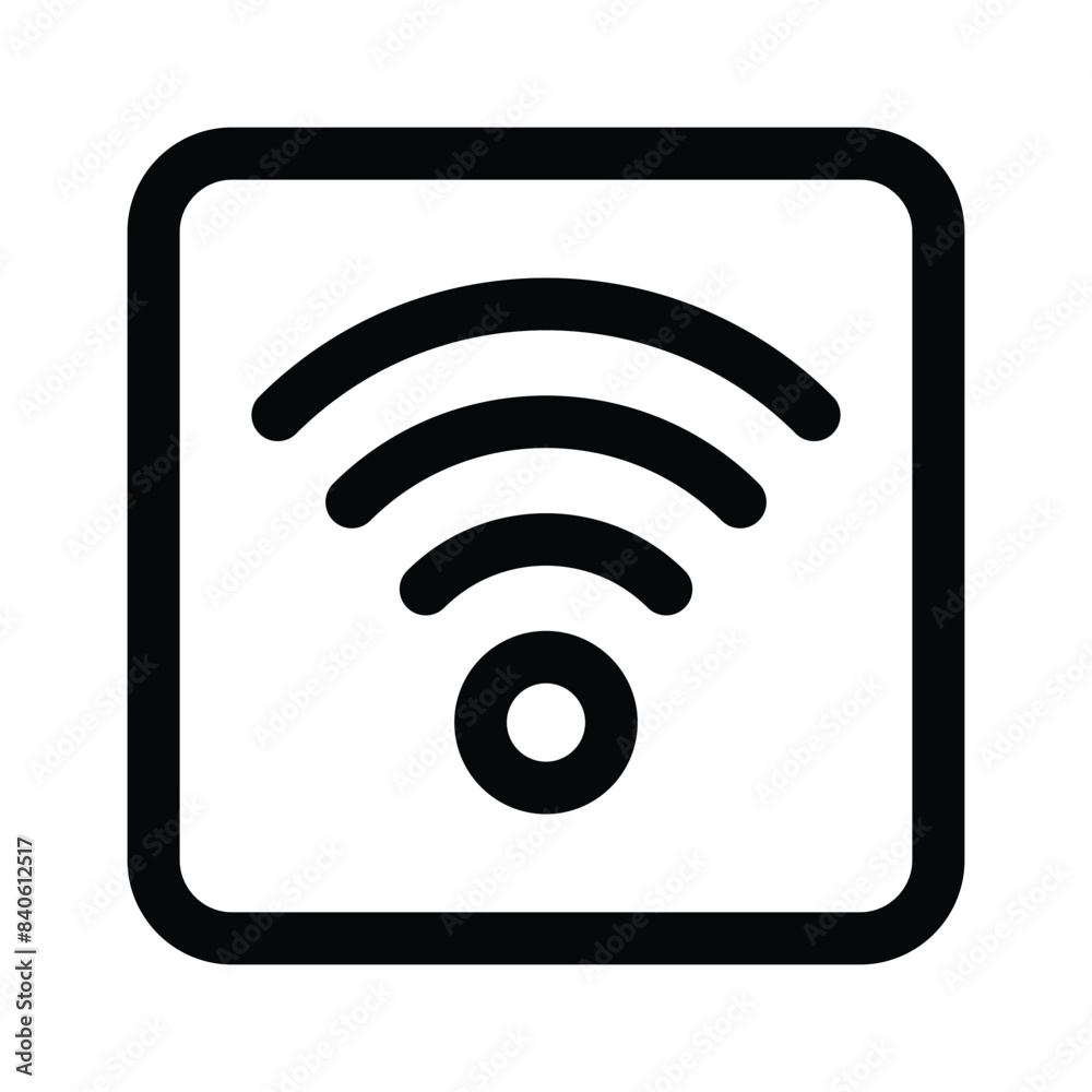 Wifi signals icon design isolated on white background Wifi signals icon design isolated on white background