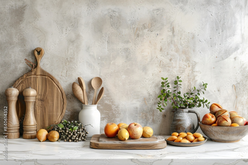 Fototapeta premium Assorted fruits on counter