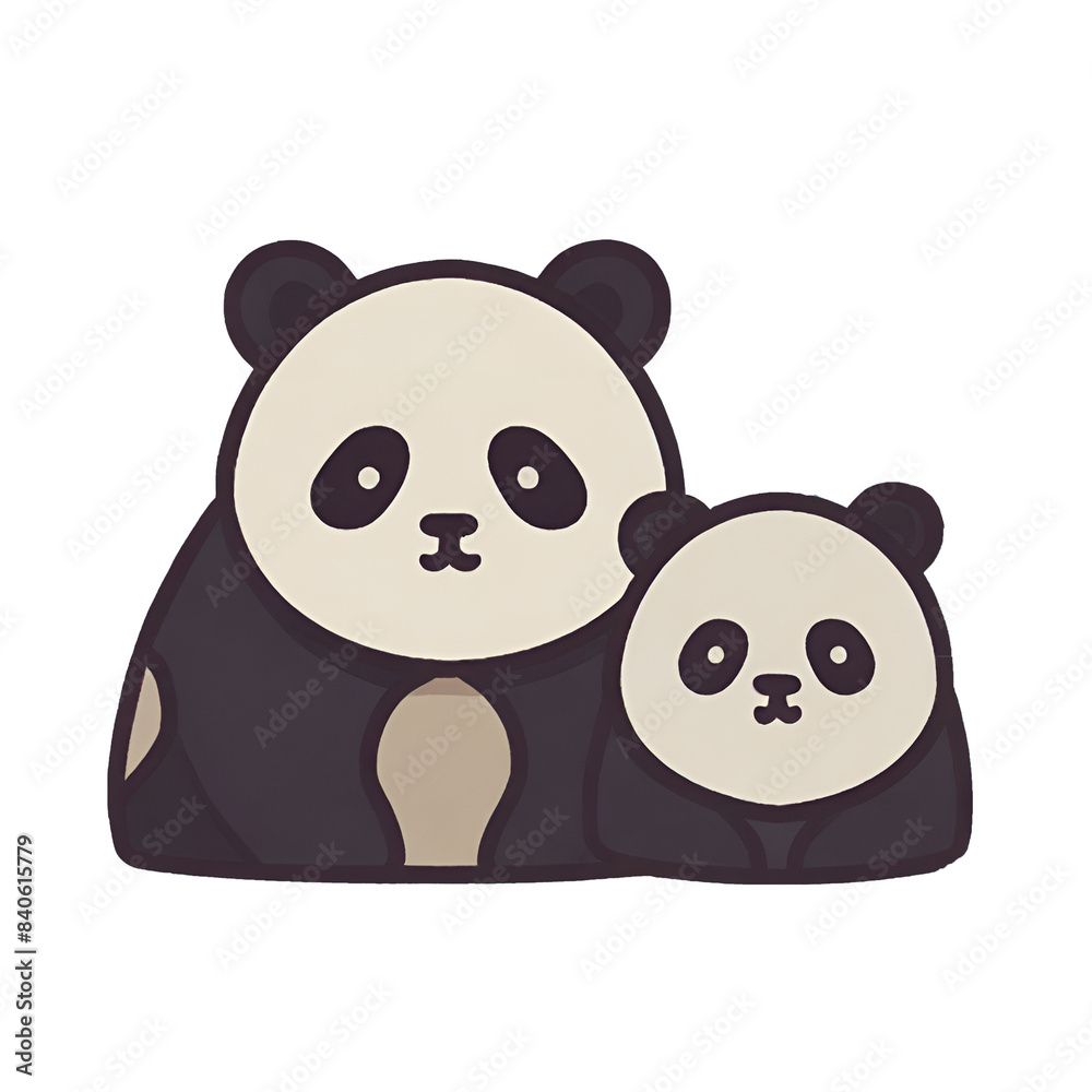 Panda transparent, cute, simple icon, PNG, can be easily used. Panda transparent, cute, simple icon, PNG, can be easily used.