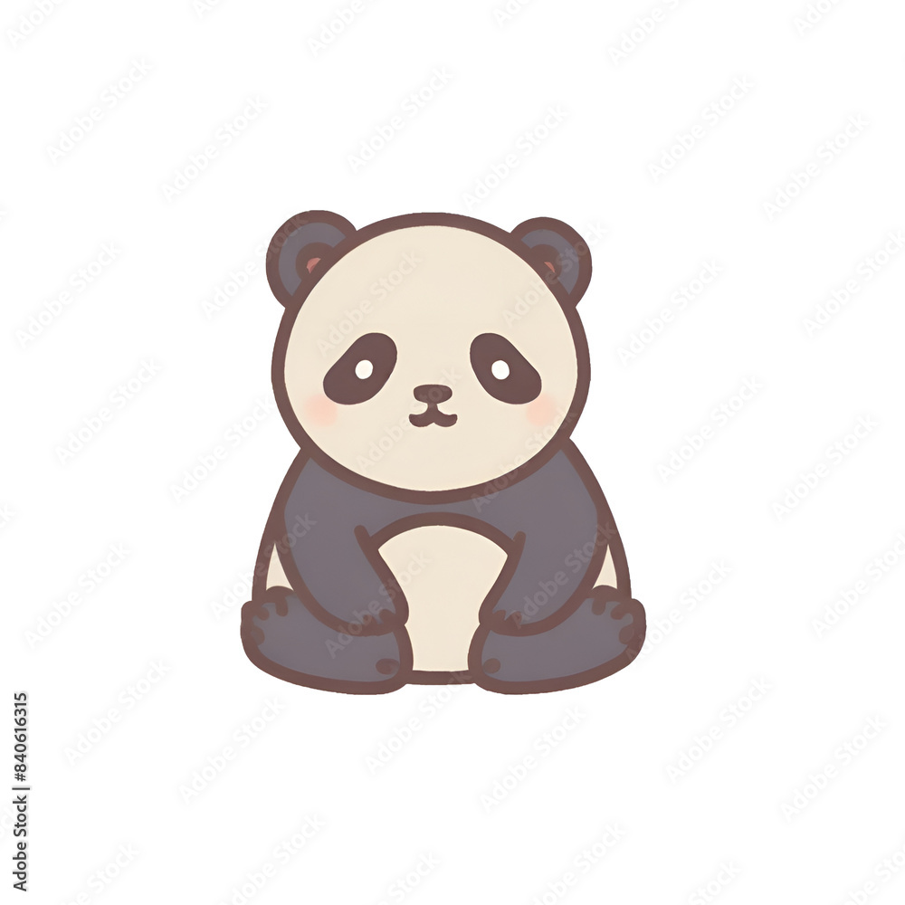 Panda transparent, cute, simple icon, PNG, can be easily used. Panda transparent, cute, simple icon, PNG, can be easily used.