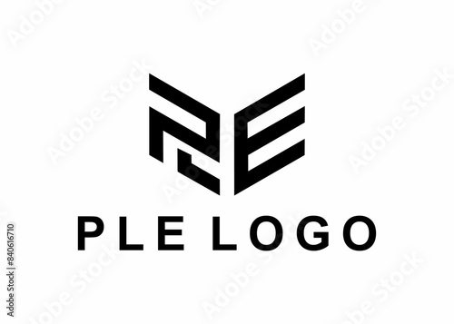 letter ple logo, design, Vector, illustration, creative icon, template