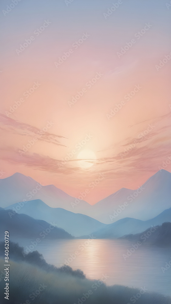 Fototapeta premium sunset in summer