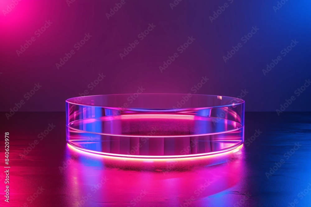 Glass bowl table black background Glass bowl table black background