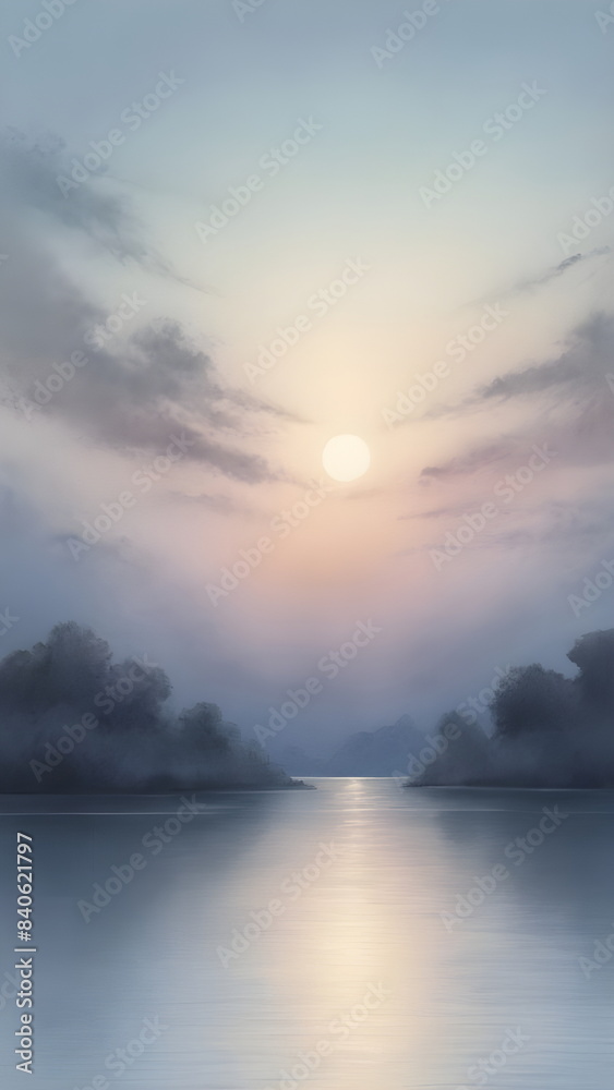 Obraz premium sunset in summer