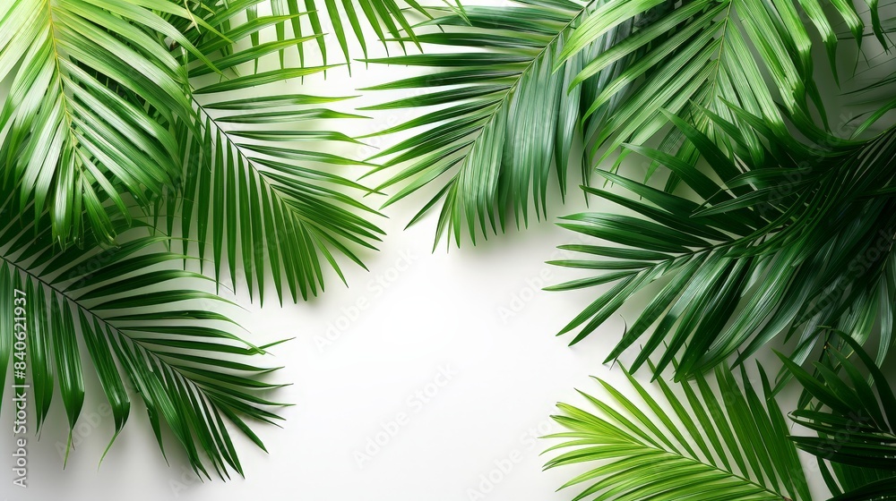 Tranquil Tropical Bliss: Single Object on Isolated White Background Tranquil Tropical Bliss: Single Object on Isolated White Background