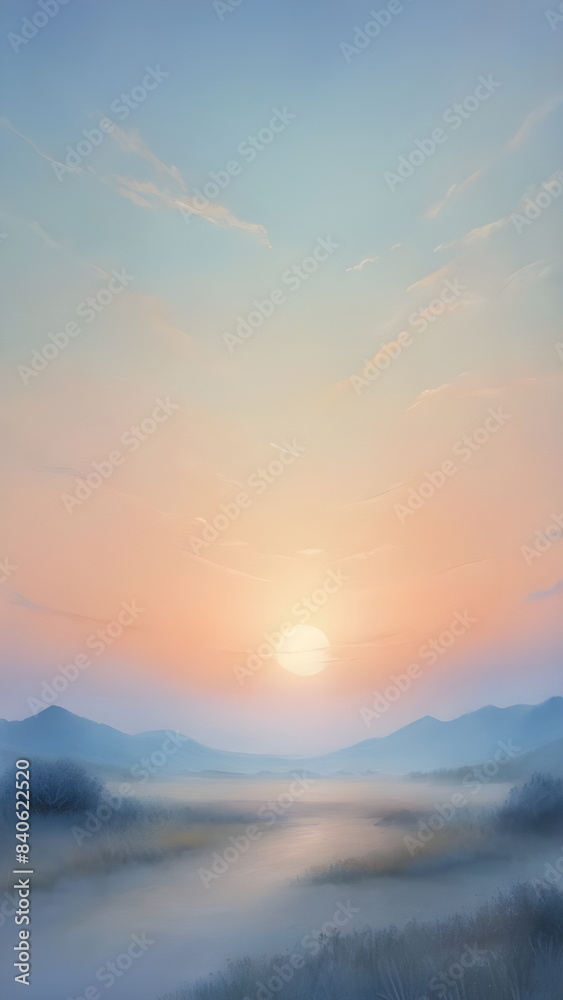 Obraz premium sunset in summer