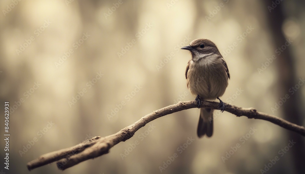 A tiny bird sitting on top of a thin tree branch, surrounded by nature's beauty. A tiny bird sitting on top of a thin tree branch, surrounded by nature's beauty.