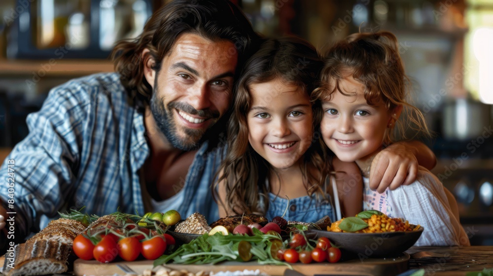 Family enjoying a healthy meal together, emphasizing the importance of nutrition and well-being. Family enjoying a healthy meal together, emphasizing the importance of nutrition and well-being.