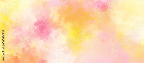 Abstract pink and orange watercolor macro texture background. yellow pink background with watercolor alpha grunge texture. 