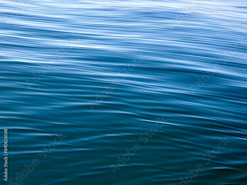 Calm and serene blue Lake Michigan water surface