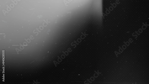 Old film texture with scratches, noise and light leaks. Realistic transparent overlay film texture in black-white, dust and grain. Distressed retro movie or photo negative effect of cinema nostalgia