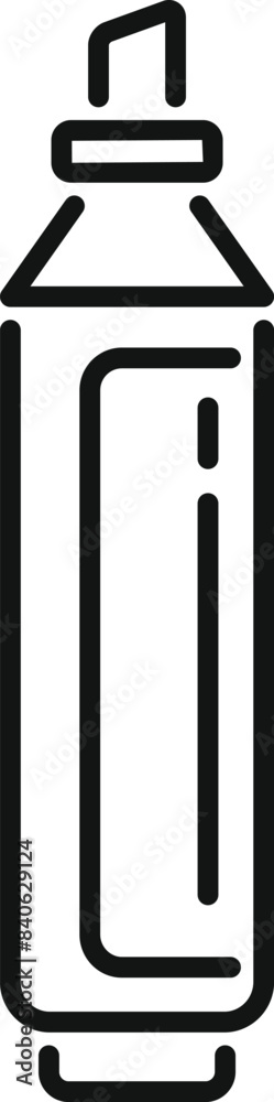 Simple line drawing of a marker pen suitable for icons and educational materials Simple line drawing of a marker pen suitable for icons and educational materials