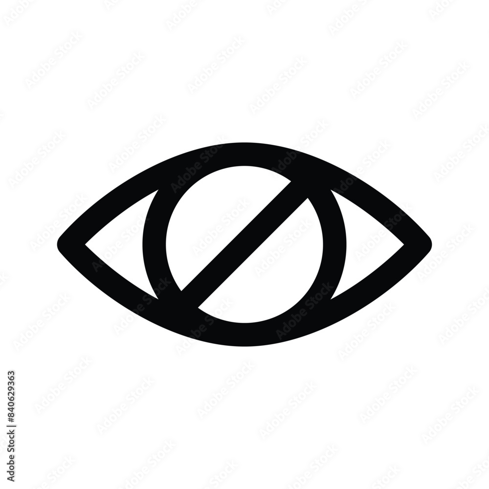 Hide icon design, user interface vector Hide icon design, user interface vector