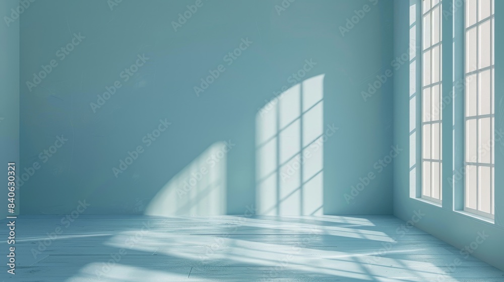 Light Blue Room With Window Sunlight Light Blue Room With Window Sunlight