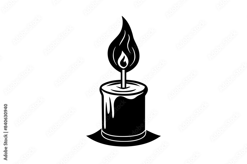 candle line art silhouette vector illustration candle line art silhouette vector illustration
