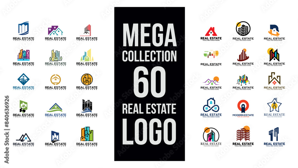 Naklejka premium Real estate, Real Estate Logo