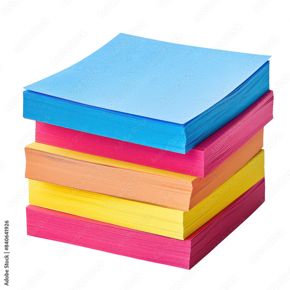 A colorful stack of sticky notes in multiple bright colors, perfect for jotting down reminders, messages, and important notes in vibrant shades. A colorful stack of sticky notes in multiple bright colors, perfect for jotting down reminders, messages, and important notes in vibrant shades.