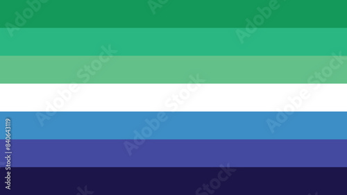 Gay Men’s Pride Flag. Pride Flag. LGBT+ colored flag. Pattern. Pride Parade. Multicolored LGBT+ linear flag. 