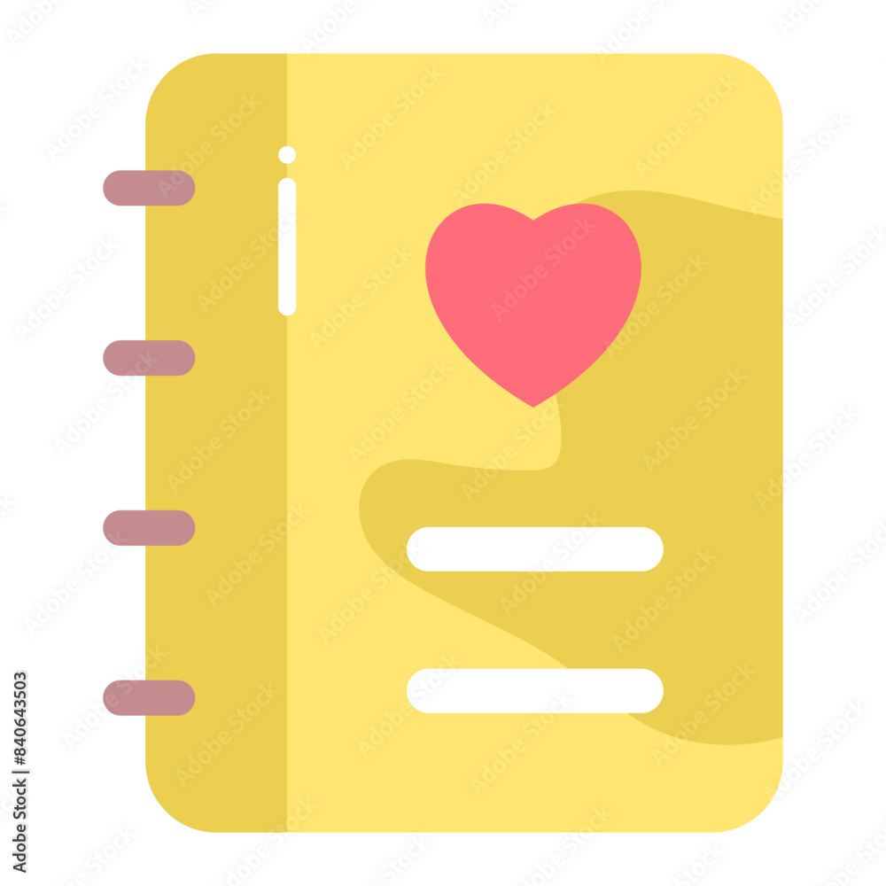 vector icon diary, love, story, heart, notebook, education vector icon diary, love, story, heart, notebook, education