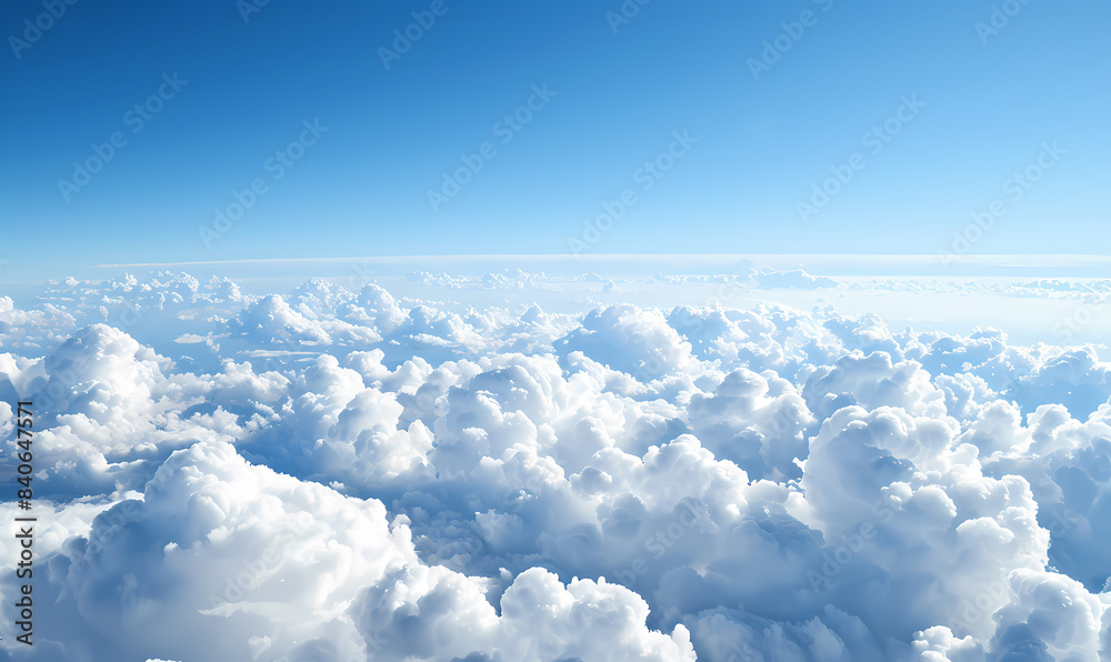 Fototapeta premium view of clouds over the clouds