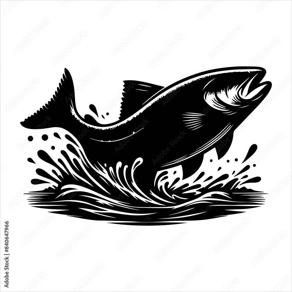 Fototapeta premium Fish are aquatic vertebrates characterized by gills, fins, and scales. 