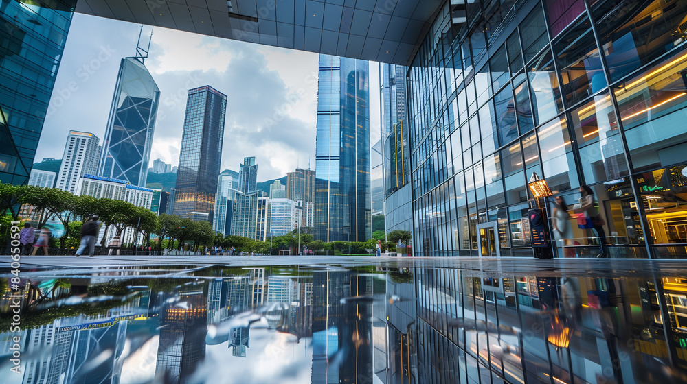 Fototapeta premium modern office buildings