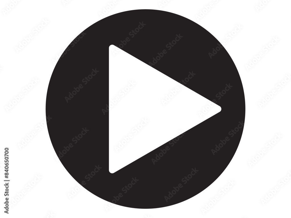 Play button icon. player icon. Video play button symbol on white background. vector illustration. Play button icon. player icon. Video play button symbol on white background. vector illustration.