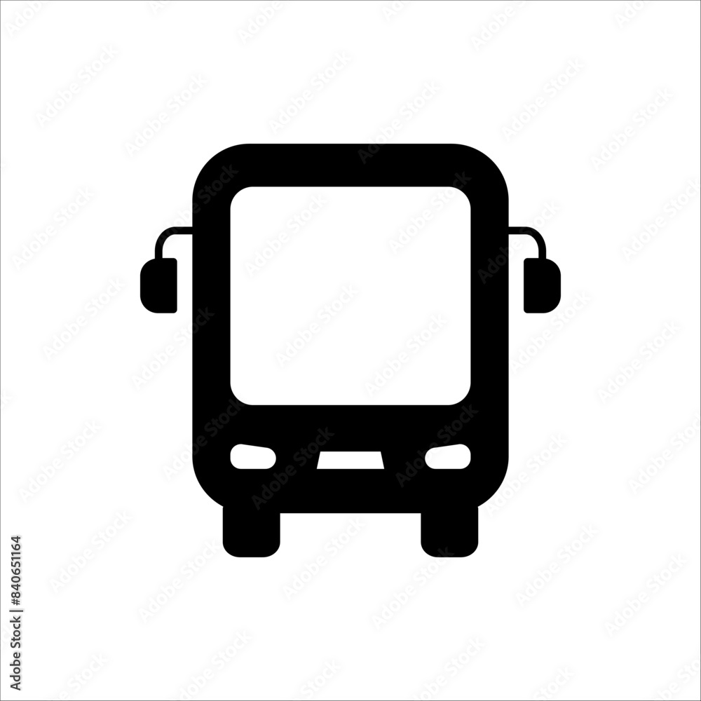 bus icon. bus icon vector illustration on white background. bus icon. bus icon vector illustration on white background.