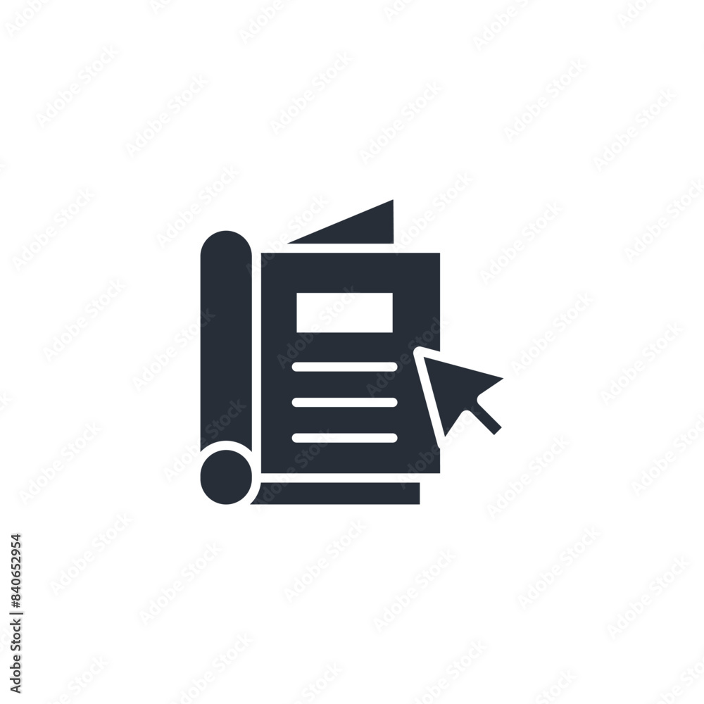 online book icon. vector.Editable stroke.linear style sign for use web design,logo.Symbol illustration.