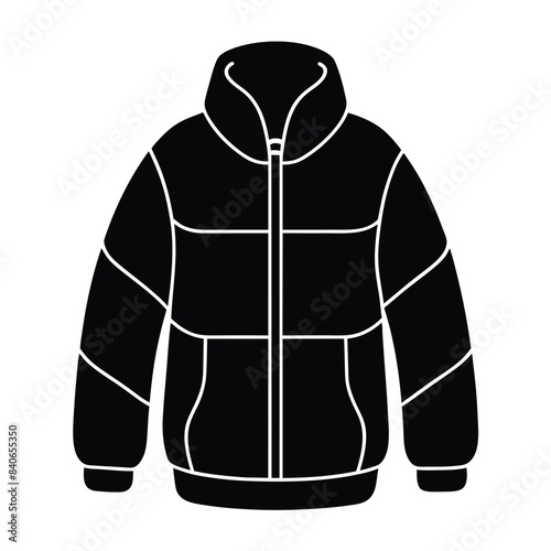 winter jacket isolated on white background