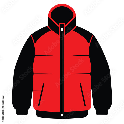 winter jacket isolated on white background