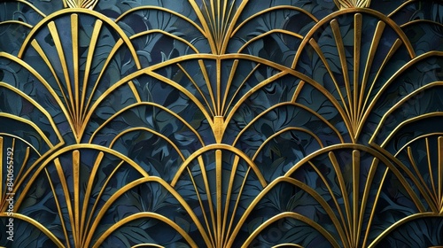 Art deco pattern background 