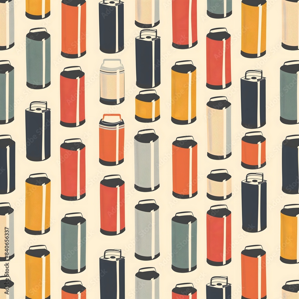 Obraz premium Concept = pattern, seamless, (Battery)
