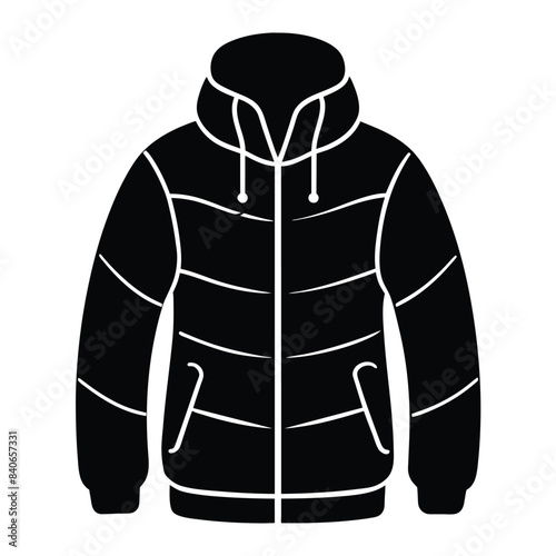 winter jacket isolated on white background