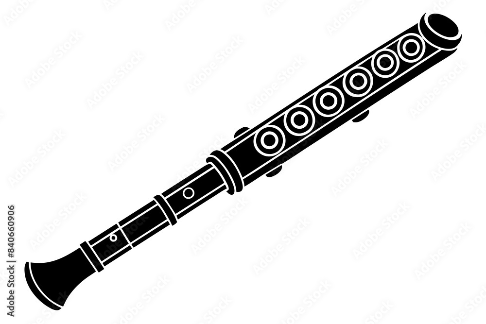 aria flute silhouette vector illustration aria flute silhouette vector illustration
