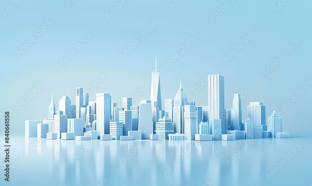 abstract city skyline