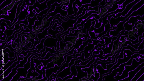 abstract wavy linses background animation black red