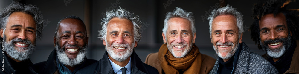 A gathering of joyful colleagues, including businessmen and partners, share laughter and togetherness outdoors. A gathering of joyful colleagues, including businessmen and partners, share laughter and togetherness outdoors.