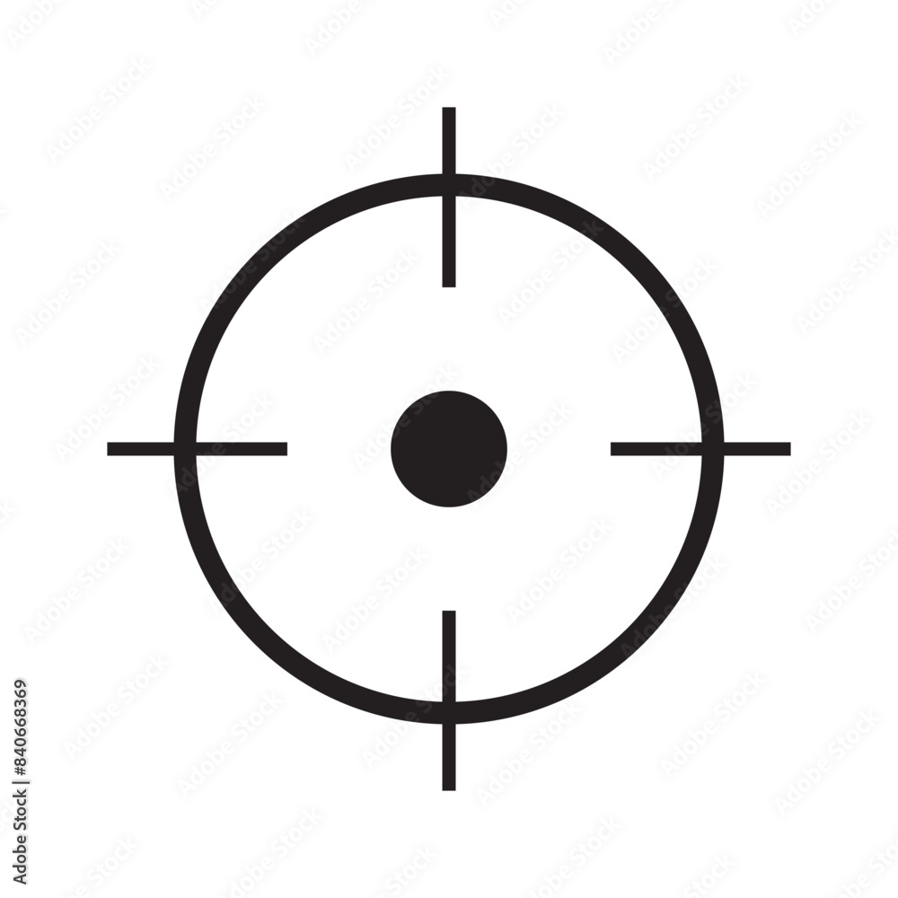 Target icon outline isolated vector for graphic illustration Target icon outline isolated vector for graphic illustration