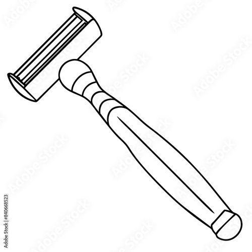 razor with a detailed handle.