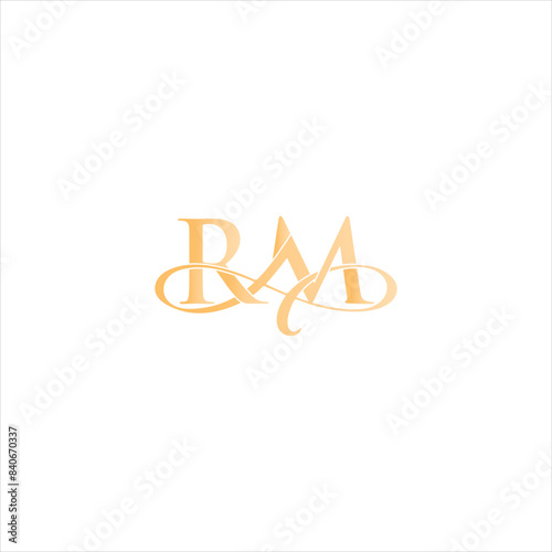 RM Logo Design Vector, Initial Letter MR, Alphabet letter icon logo RM, letter RM logo, Monogram RM Logo