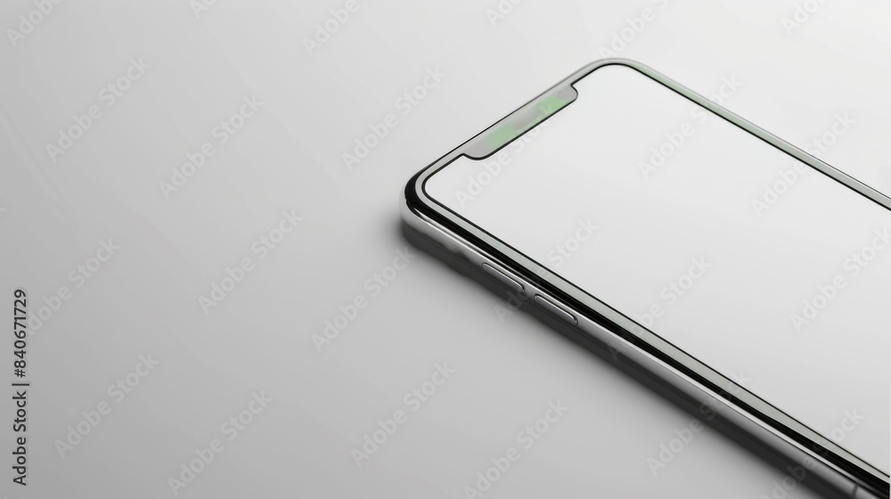 A close-up view of a cell phone placed on a table, ideal for use in editorial or commercial content A close-up view of a cell phone placed on a table, ideal for use in editorial or commercial content