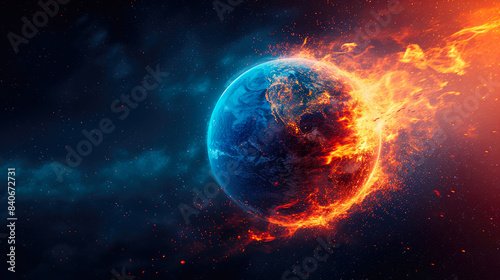 Wallpaper Mural Fire and Ice: Earth's Climate Crisis Torontodigital.ca