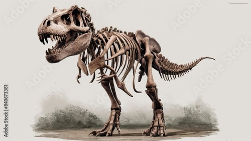 Fototapeta Naklejka Na Ścianę i Meble -   Tyrannosaurus rex dinosaur skeleton 