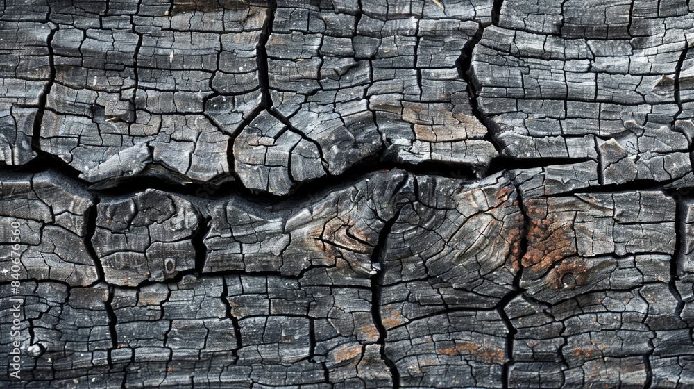 The tiny cracks in the surface of the wood give way to a detailed display of natural lines giving this image a sense of depth and complexity