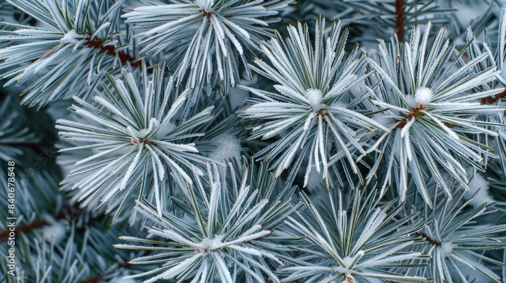 custom made wallpaper toronto digitalA closeup of snowcovered pine needles showcasing their varied lengths and widths creating a beautiful and natural texture that is both rough and delicate at the same time