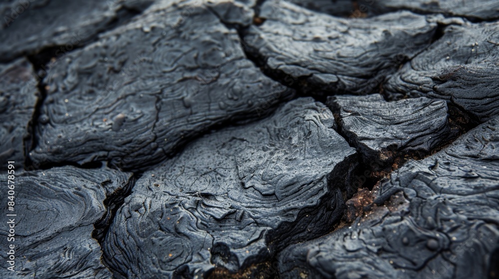 Closeup shot of a cracked and pitted lava rock highlighting its porous and porous nature with intricate details Closeup shot of a cracked and pitted lava rock highlighting its porous and porous nature with intricate details