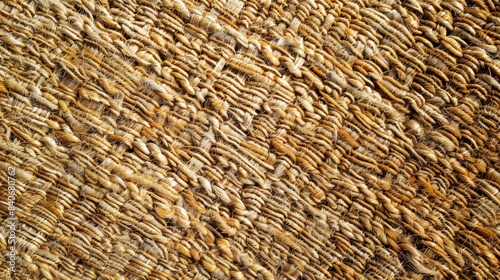 A rich golden texture with a slightly rough surface resembling a tightlywoven carpet photo